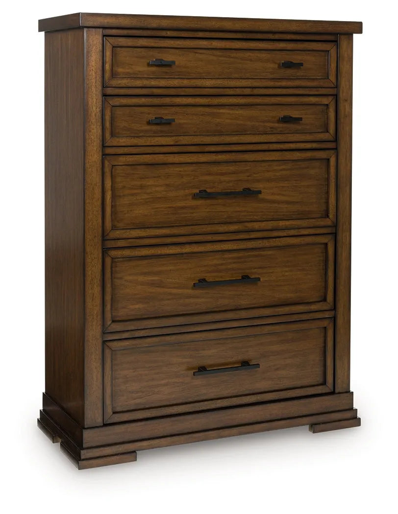 Taffenbrook Medium Brown Chest of Drawers by Ashley at Eve Furniture