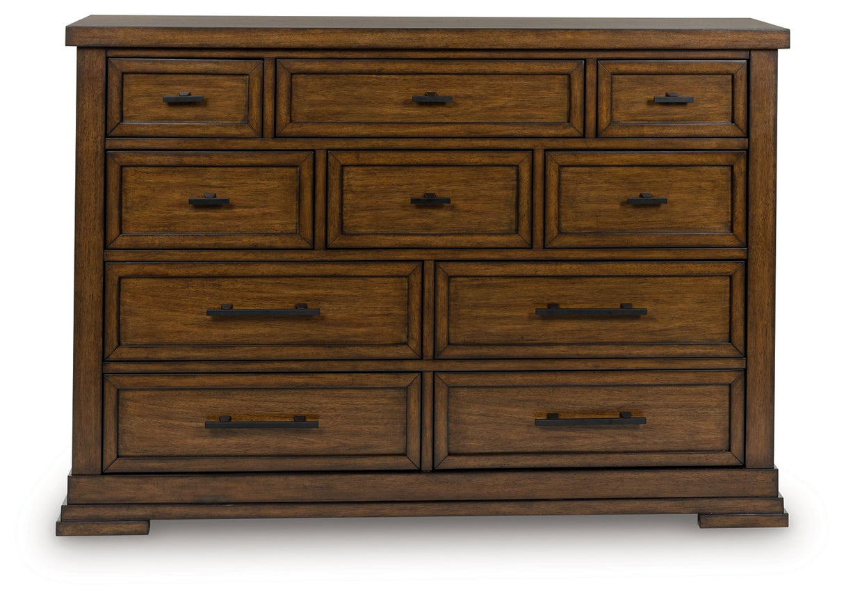 Taffenbrook Medium Brown Dresser by Ashley at Eve Furniture