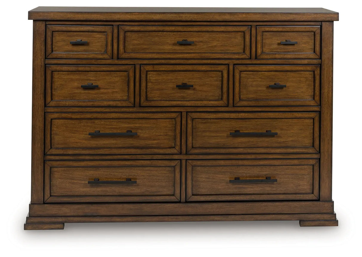 Taffenbrook Medium Brown Dresser by Ashley at Eve Furniture