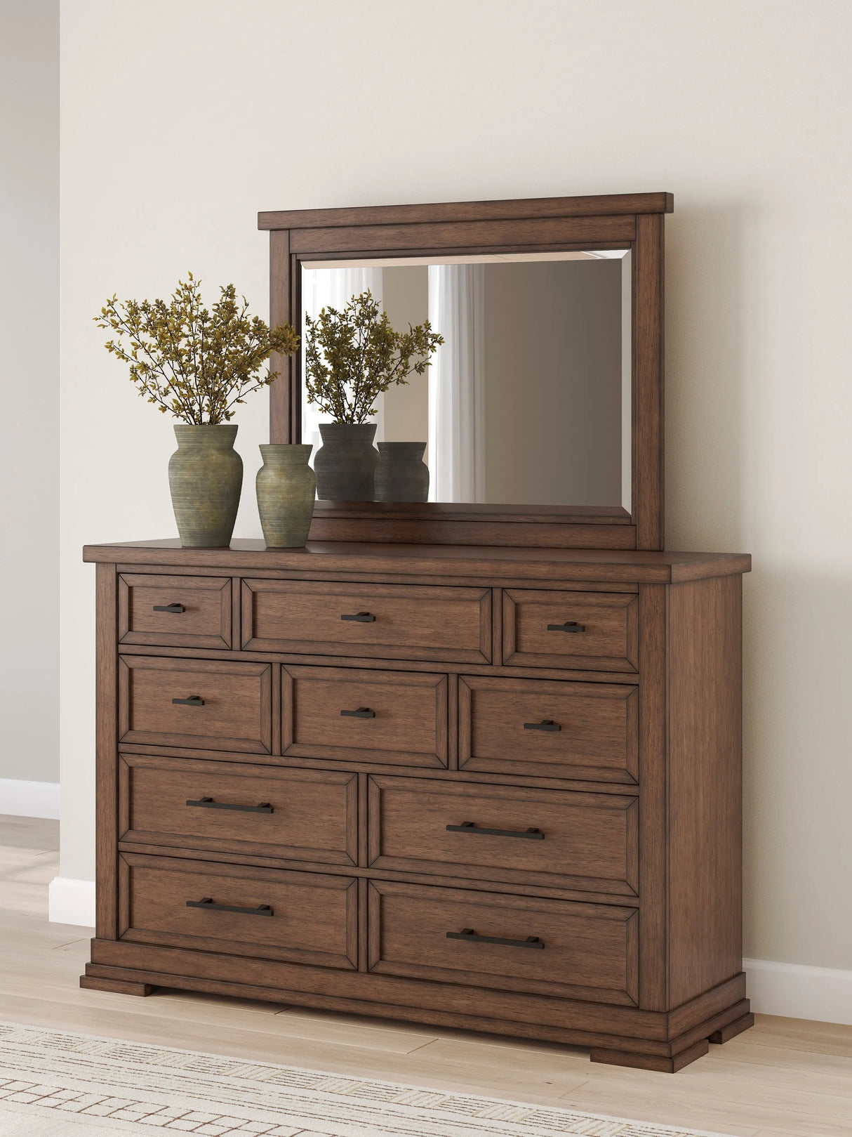 Taffenbrook Medium Brown Dresser by Ashley at Eve Furniture