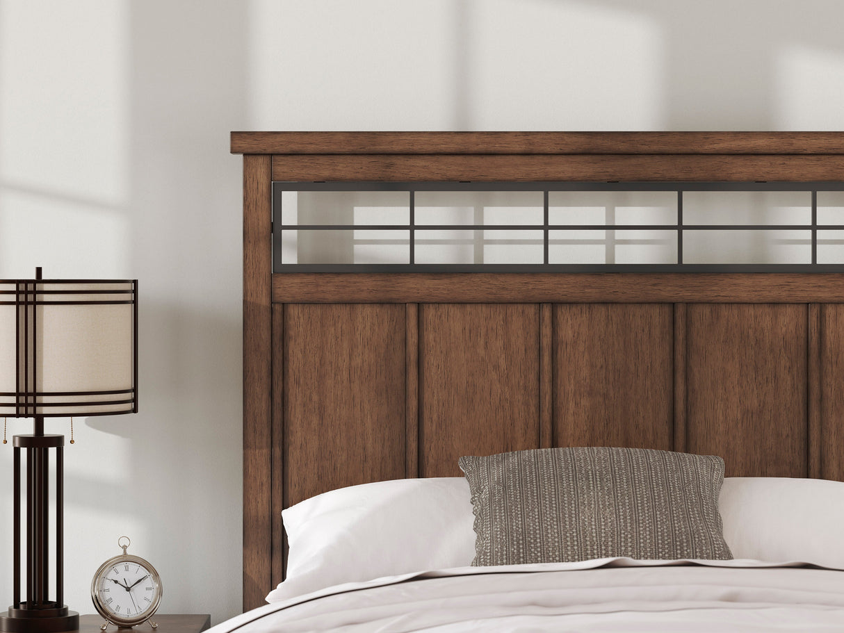 Taffenbrook Medium Brown Queen Storage Platform Bed by Ashley at Eve Furniture