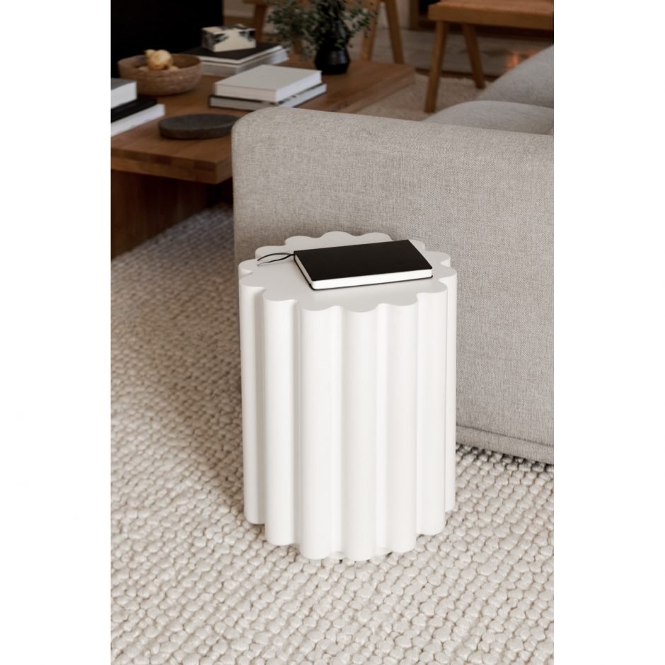 Taffy Accent Table White by Moe's Home at Eve Furniture
