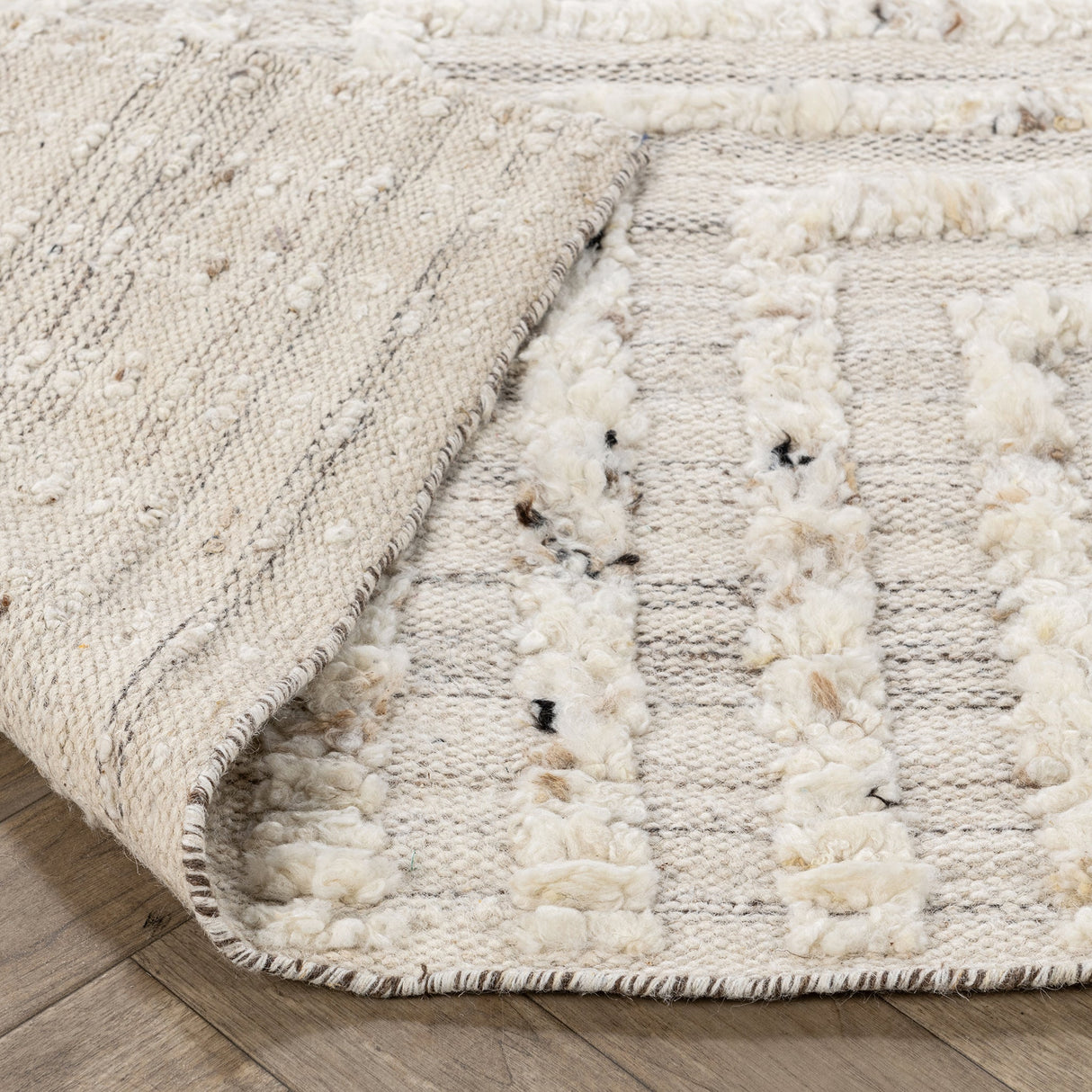 Tahoe Ivory Wool Rug by Classic Home at Eve Furniture