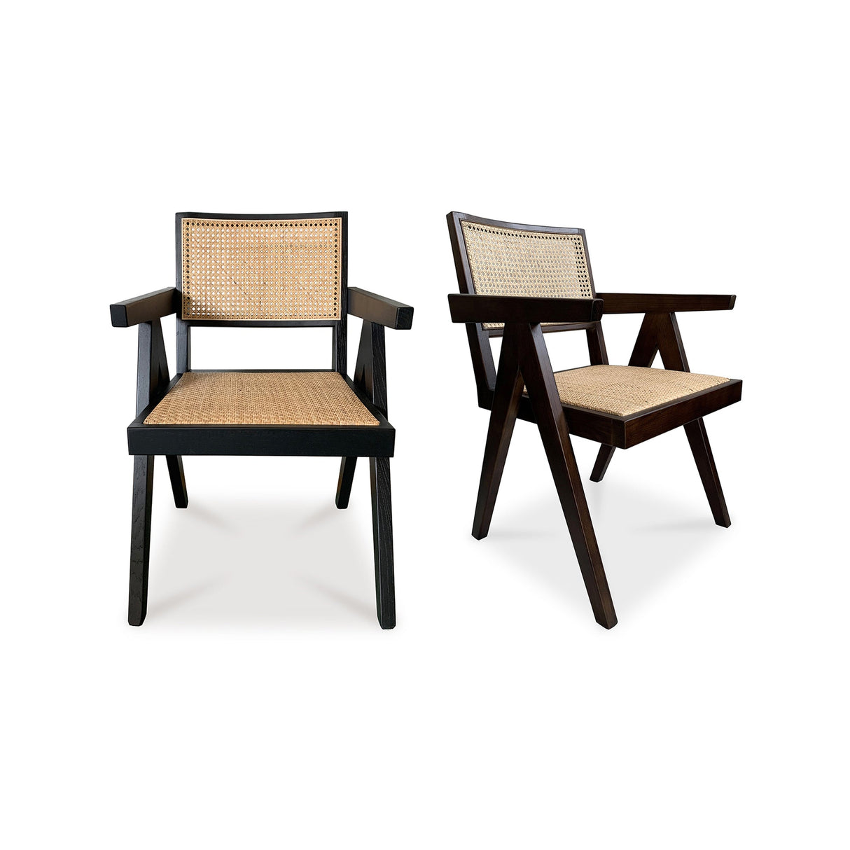 Takashi Dark Brown Chair (Set of 2) by MOES at Eve Furniture