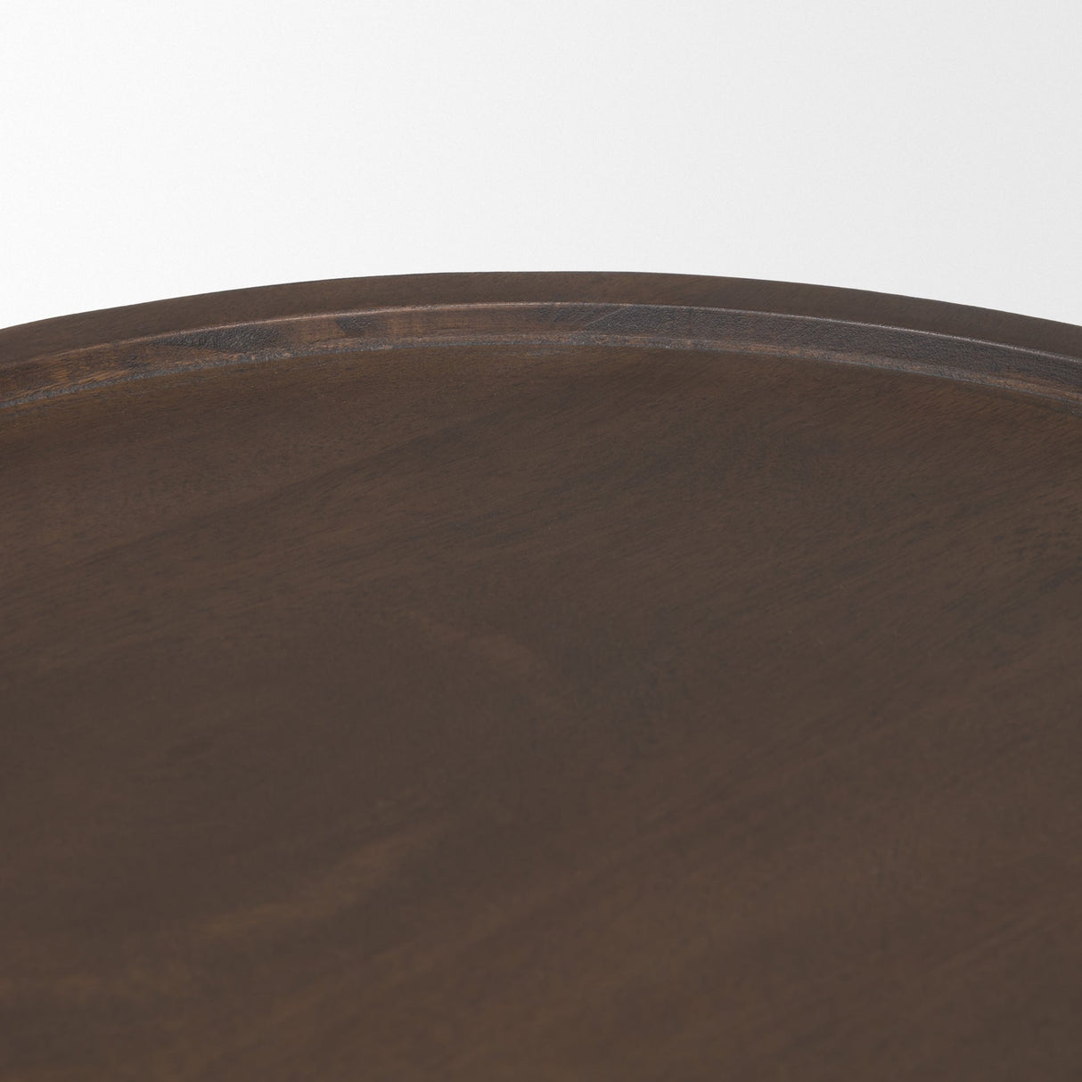 Takoda Dark Brown Wood Tapered Drum Accent Table by Mercana at Eve Furniture