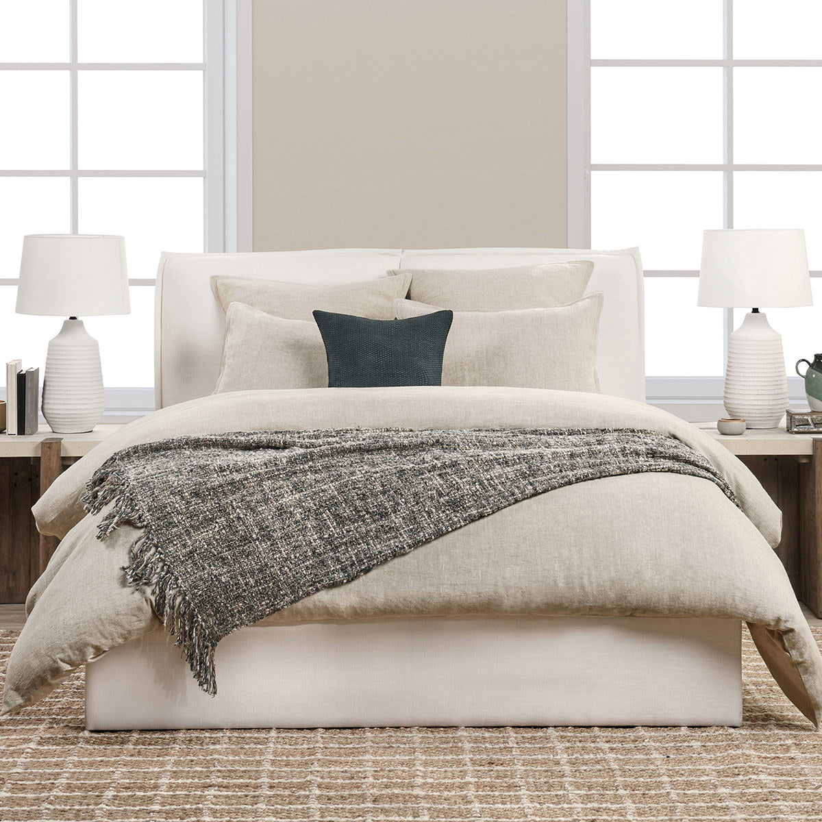Talia Natural Duvet Collection by Classic Home at Eve Furniture