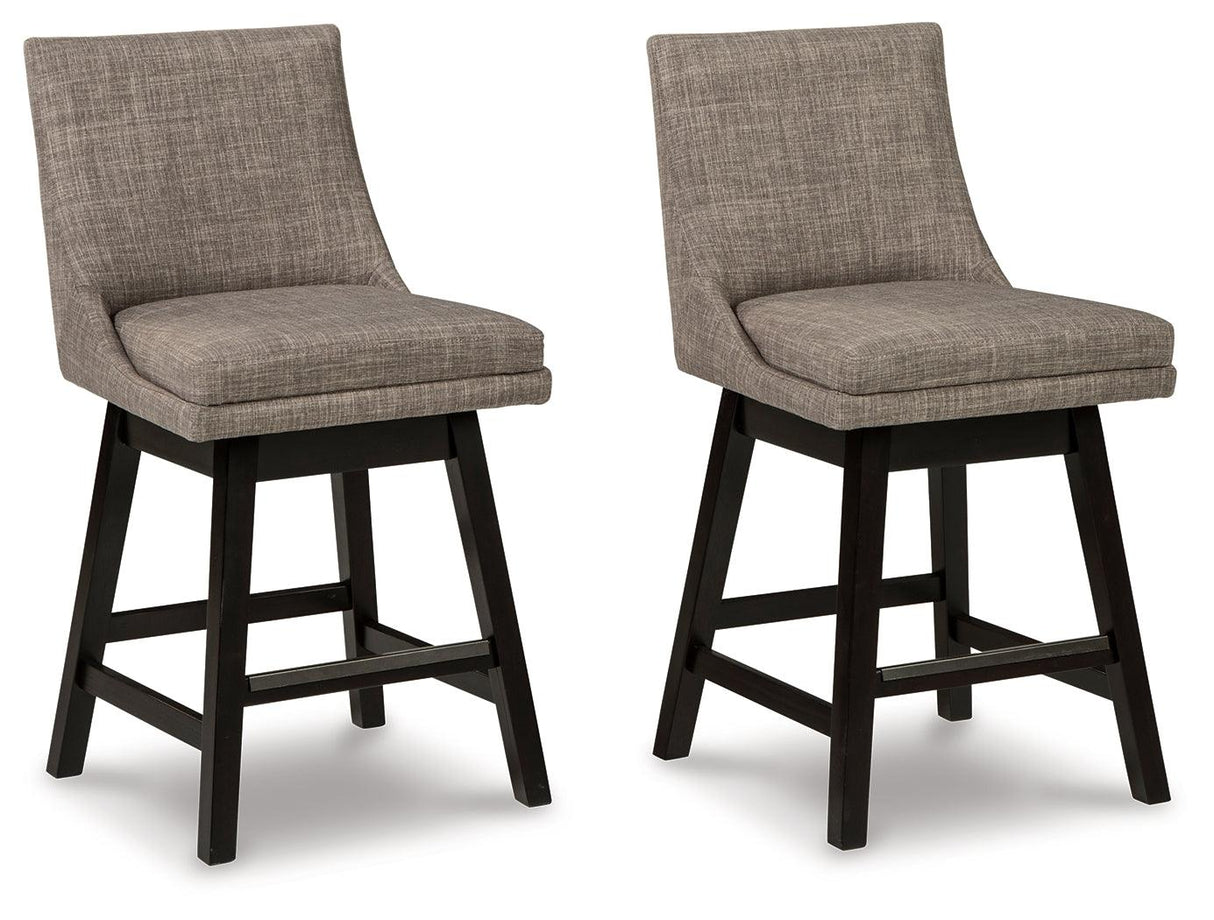 Tallenger Light Gray Counter Height Barstool, Set of 2 by Ashley at Eve Furniture
