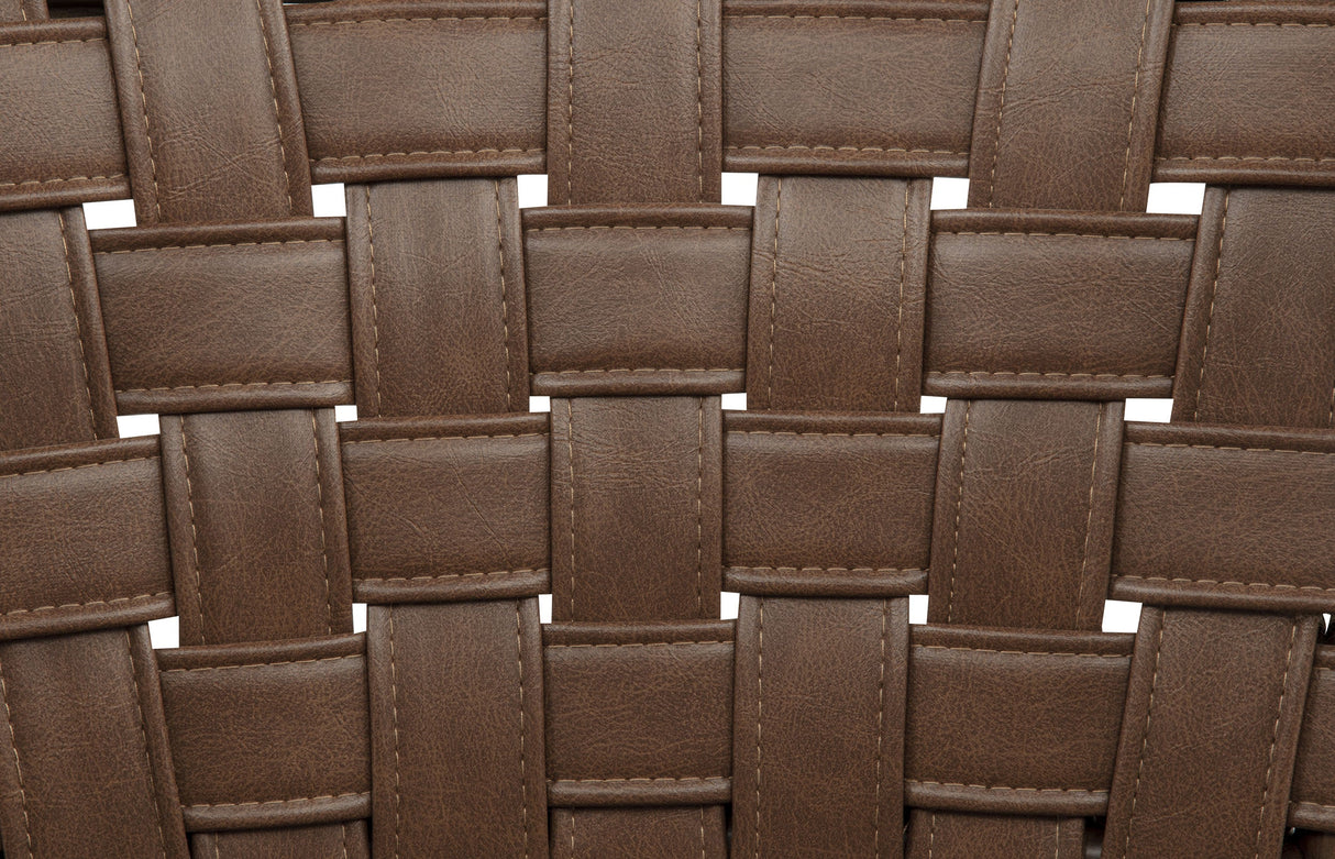 Tallis Brown Woven Leatherette Back Dining Side Chair (Set of 2) by Coaster at Eve Furniture