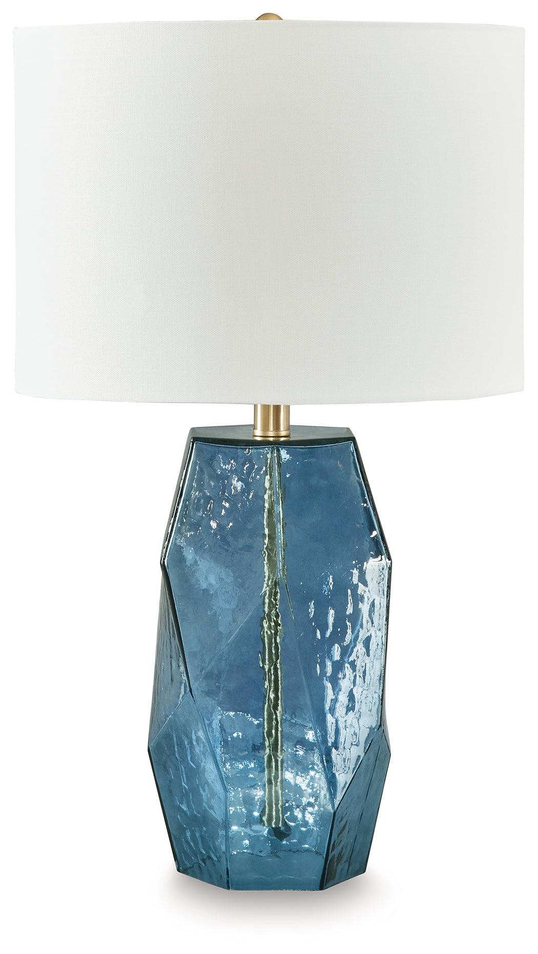 Tallow Blue Table Lamp by Ashley at Eve Furniture