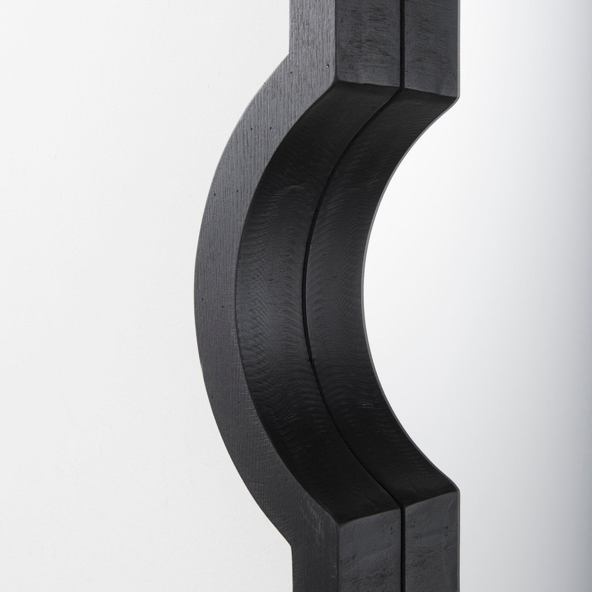 Tamanar Black Wood Frame Wall Mirror by Mercana at Eve Furniture