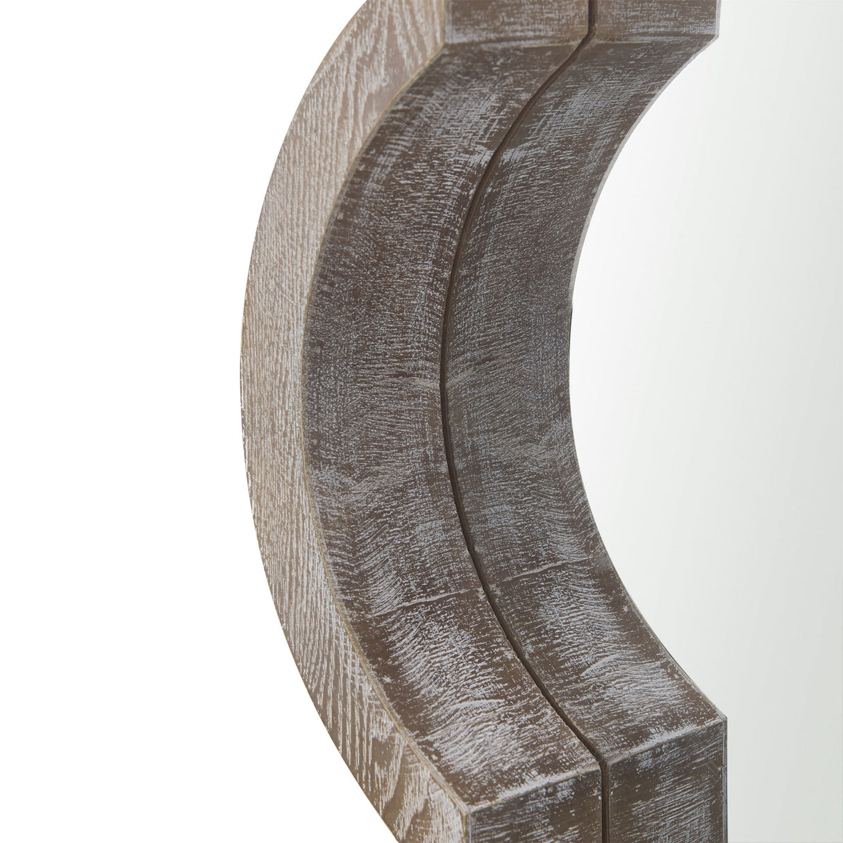 Tamanar Light Brown Wood Frame Wall Mirror by Mercana at Eve Furniture