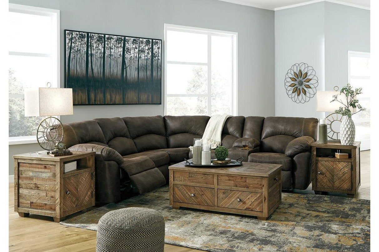 Tambo Canyon 2-Piece Manual Reclining Sectional by Ashley at Eve Furniture