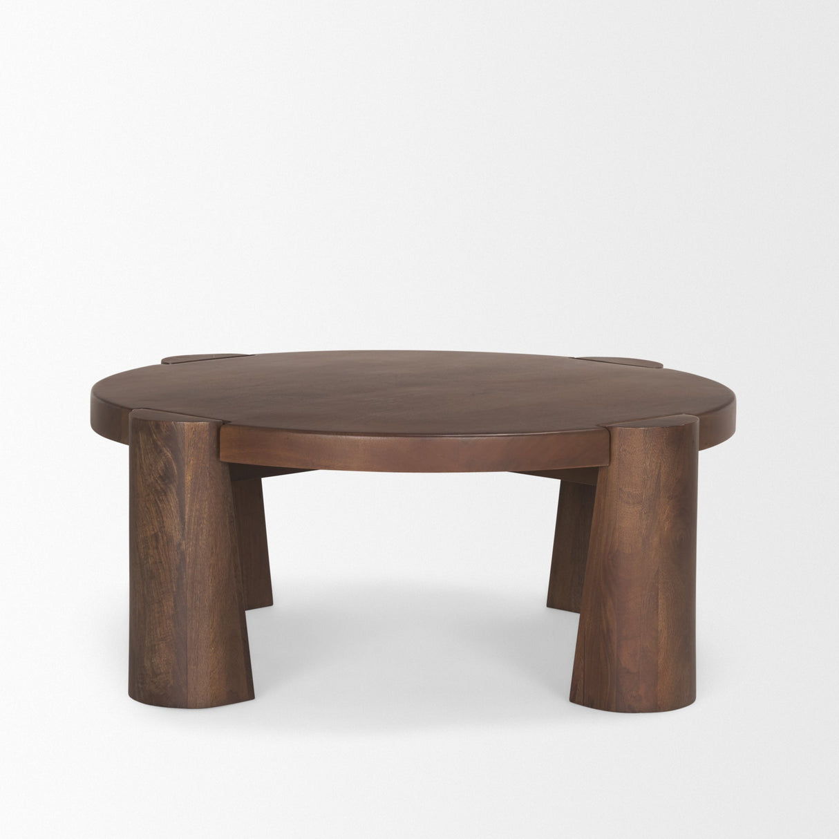 Tammar Round Wood w/ Tapered Legs Coffee Table by Mercana at Eve Furniture