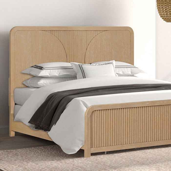 Tangentry Natural 4-Piece Queen Bedroom Se by Furniture of America at Eve Furniture