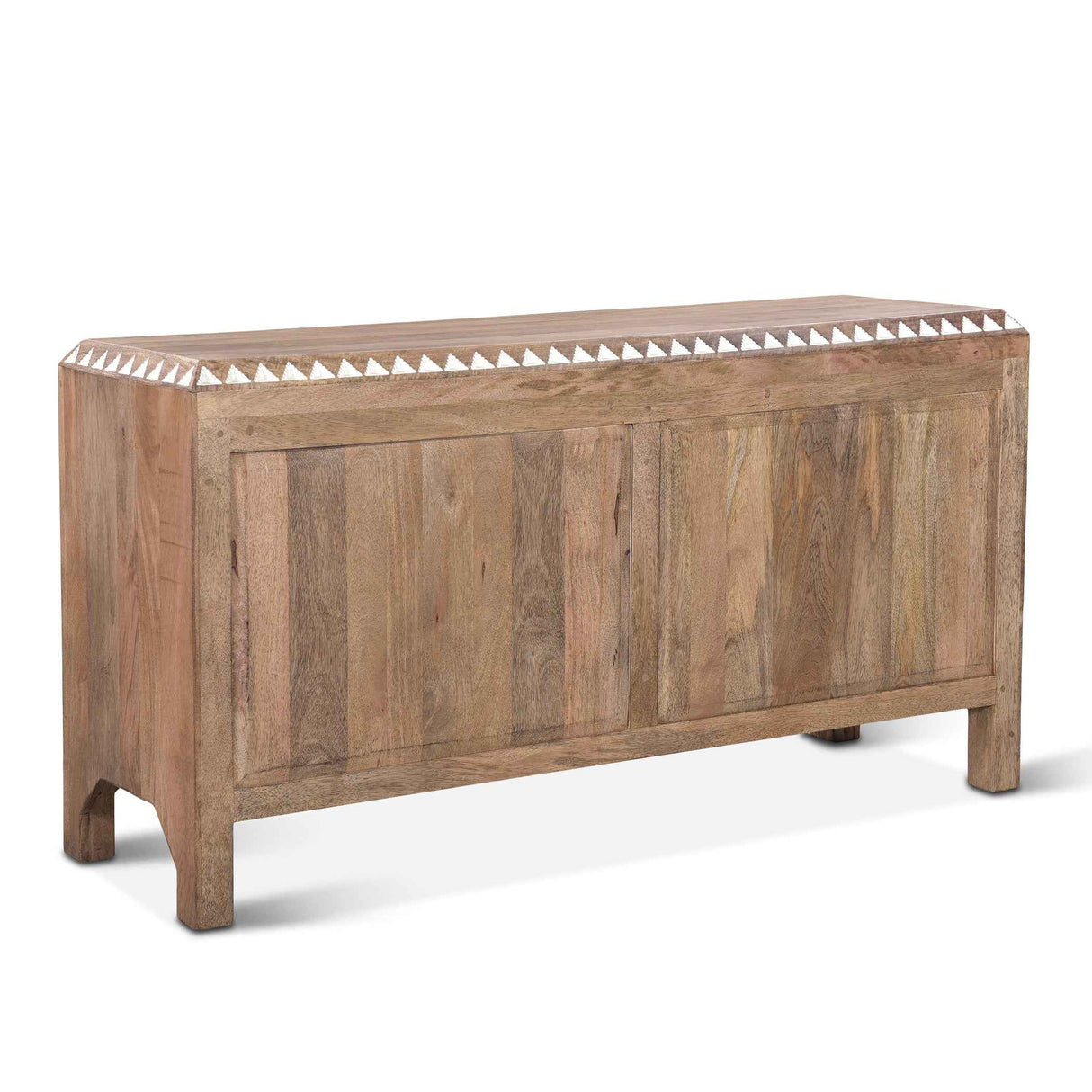 Tangiers 61" Six Drawer Dresser in Carved Natural White by Home Trends & Design at Eve Furniture