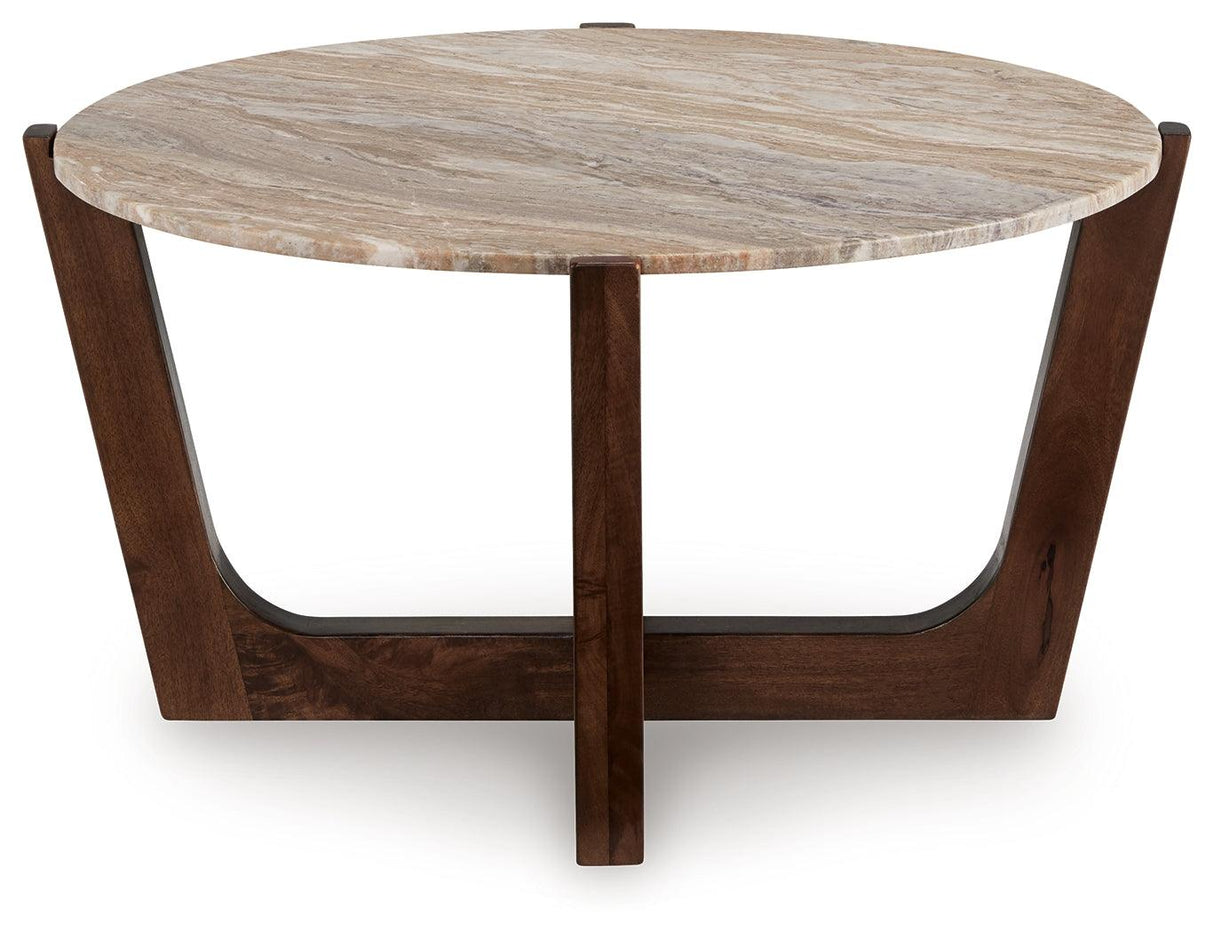Tanidore Warm Brown Coffee Table by Ashley at Eve Furniture