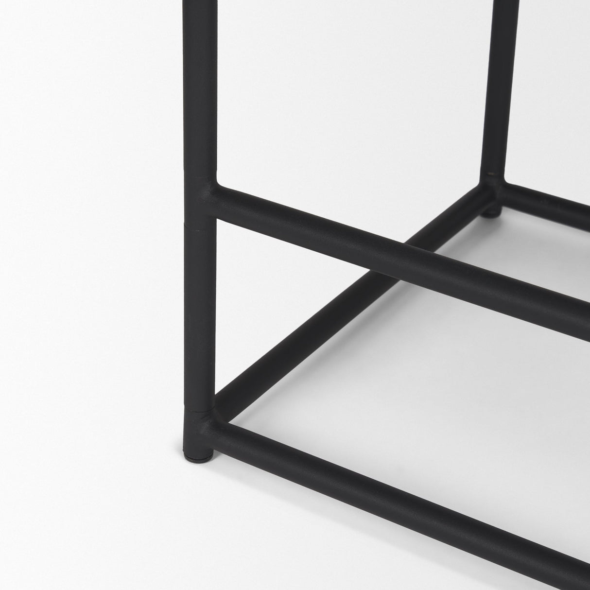 Taniel Textured Black Wood w/ Black Metal Counter Stool by Mercana at Eve Furniture