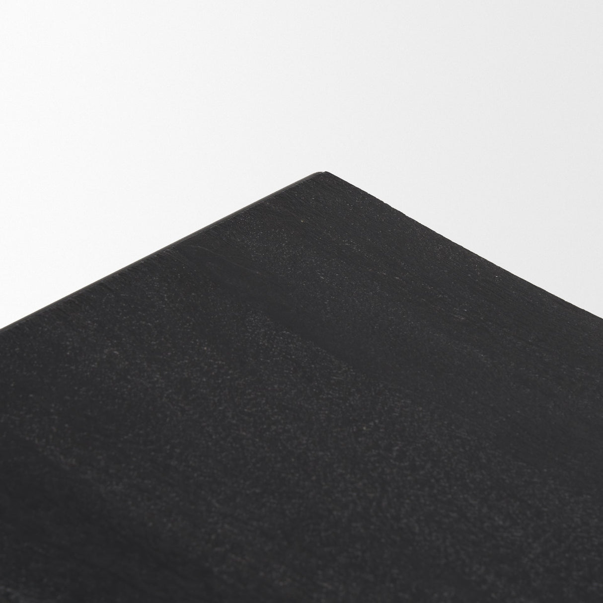 Taniel Textured Black Wood w/ Black Metal Stool by Mercana at Eve Furniture
