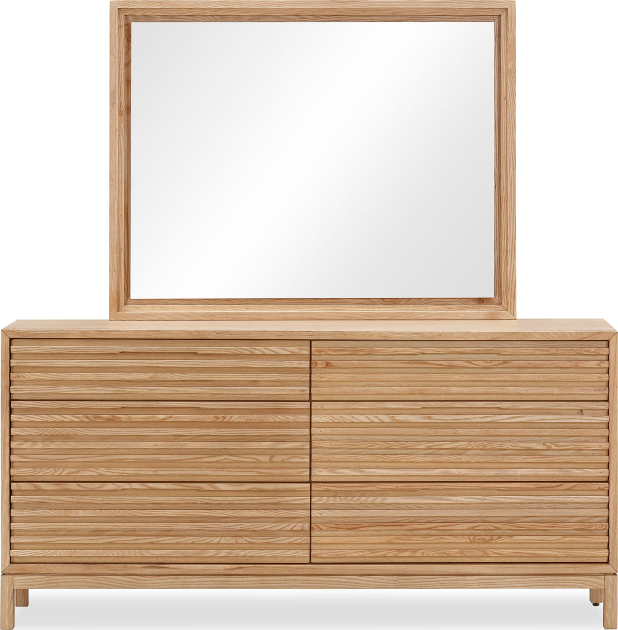 Tanner Flaxen Six Drawer Ash Wood Dresser by Modus Furniture at Eve Furniture