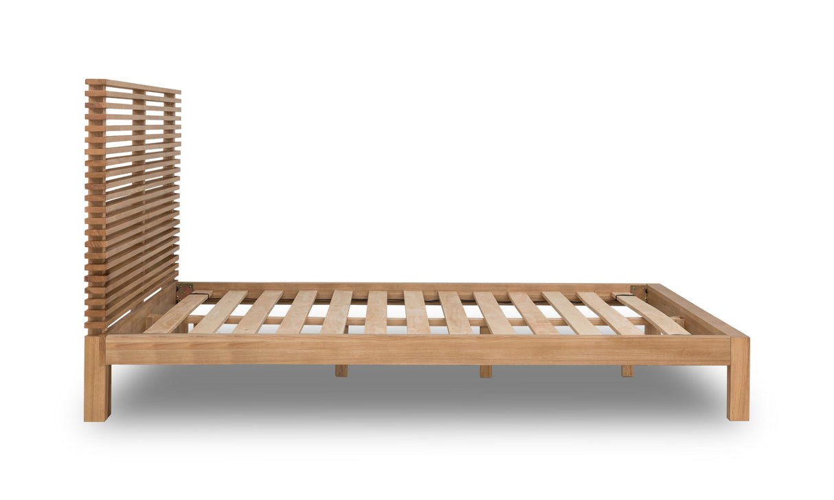 Tanner Solid Ash Eastern King Platform Bed in Flaxen by Modus Furniture at Eve Furniture