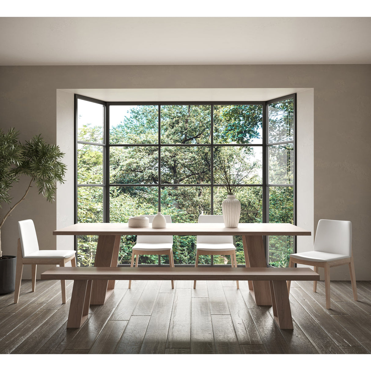 Tanya Grey Dining Table (Rectangular) by MOES at Eve Furniture