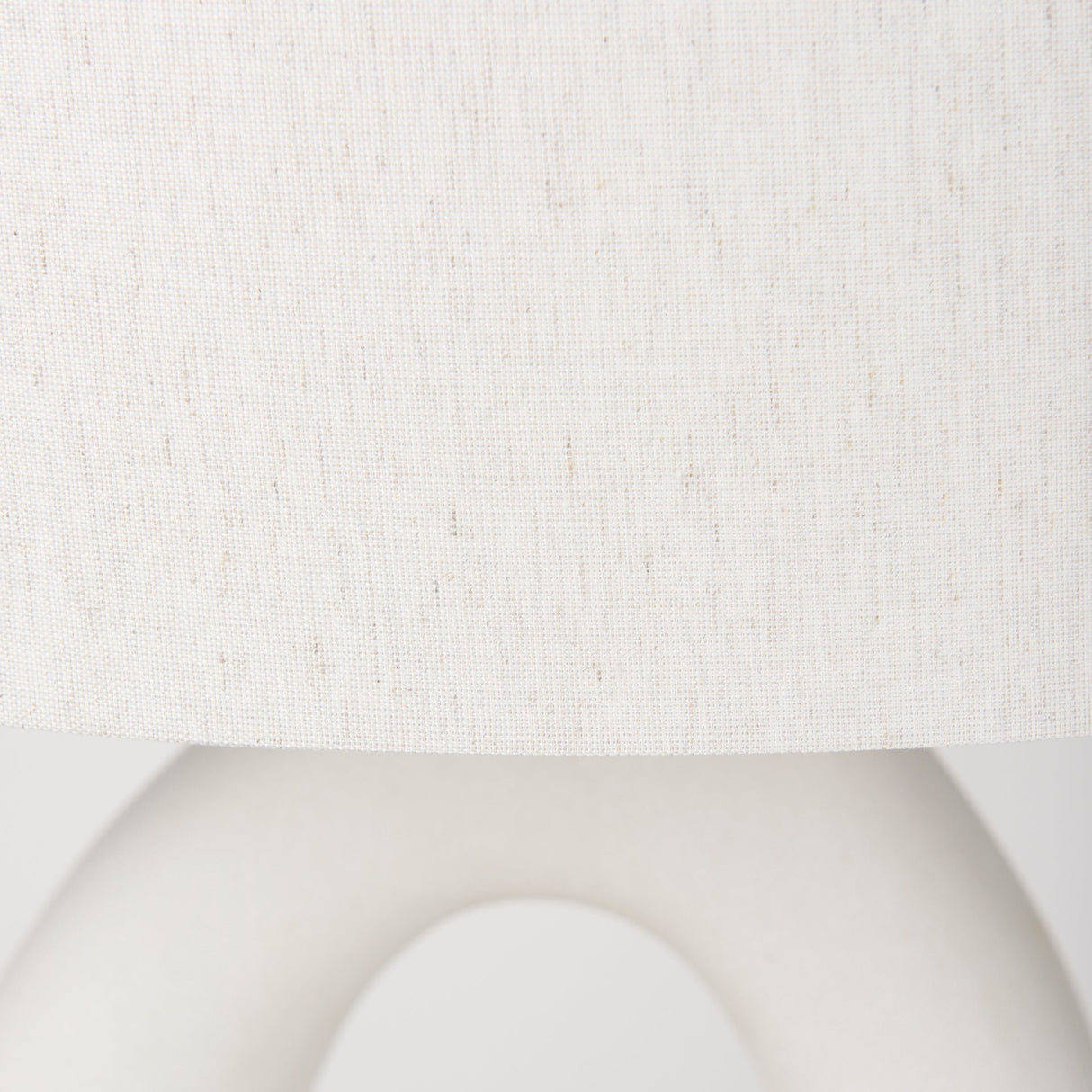 Tao 20.0L x 20.0W x 33.0H Cream Base W/White Shade Table Lamp by Mercana at Eve Furniture