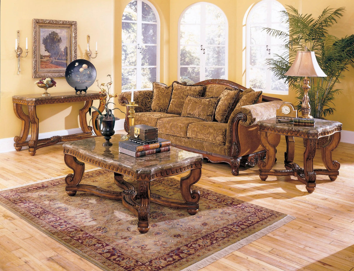 Tarantula Burnished Brown Cherry End Table by Homelegance at Eve Furniture