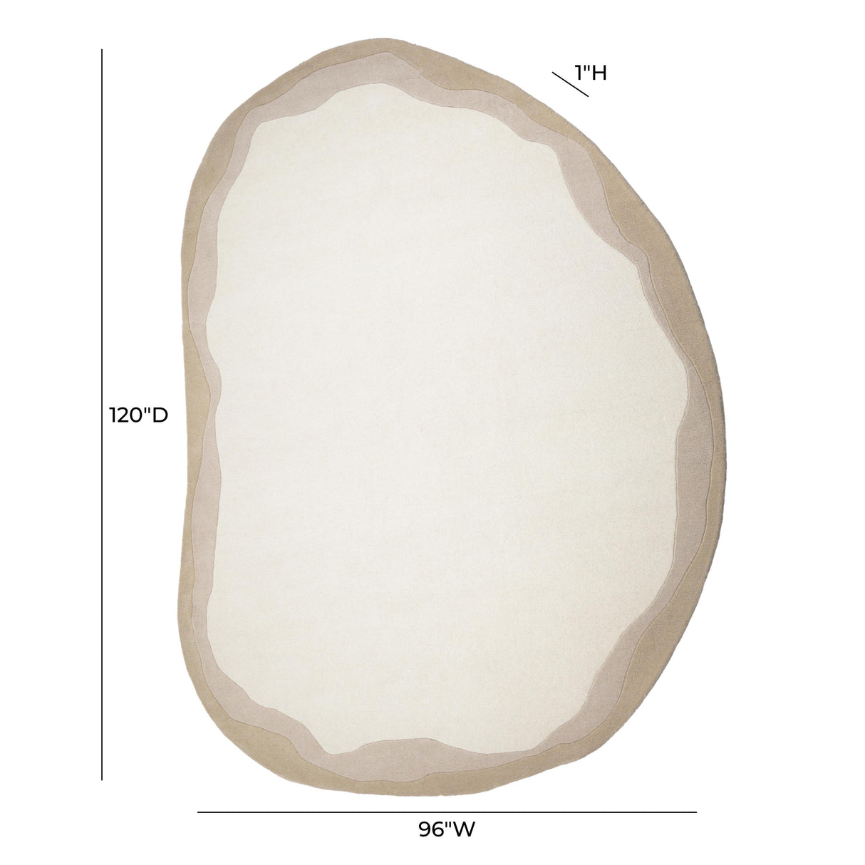 Tarba Organic Floor Rug by TOV Furniture at Eve Furniture