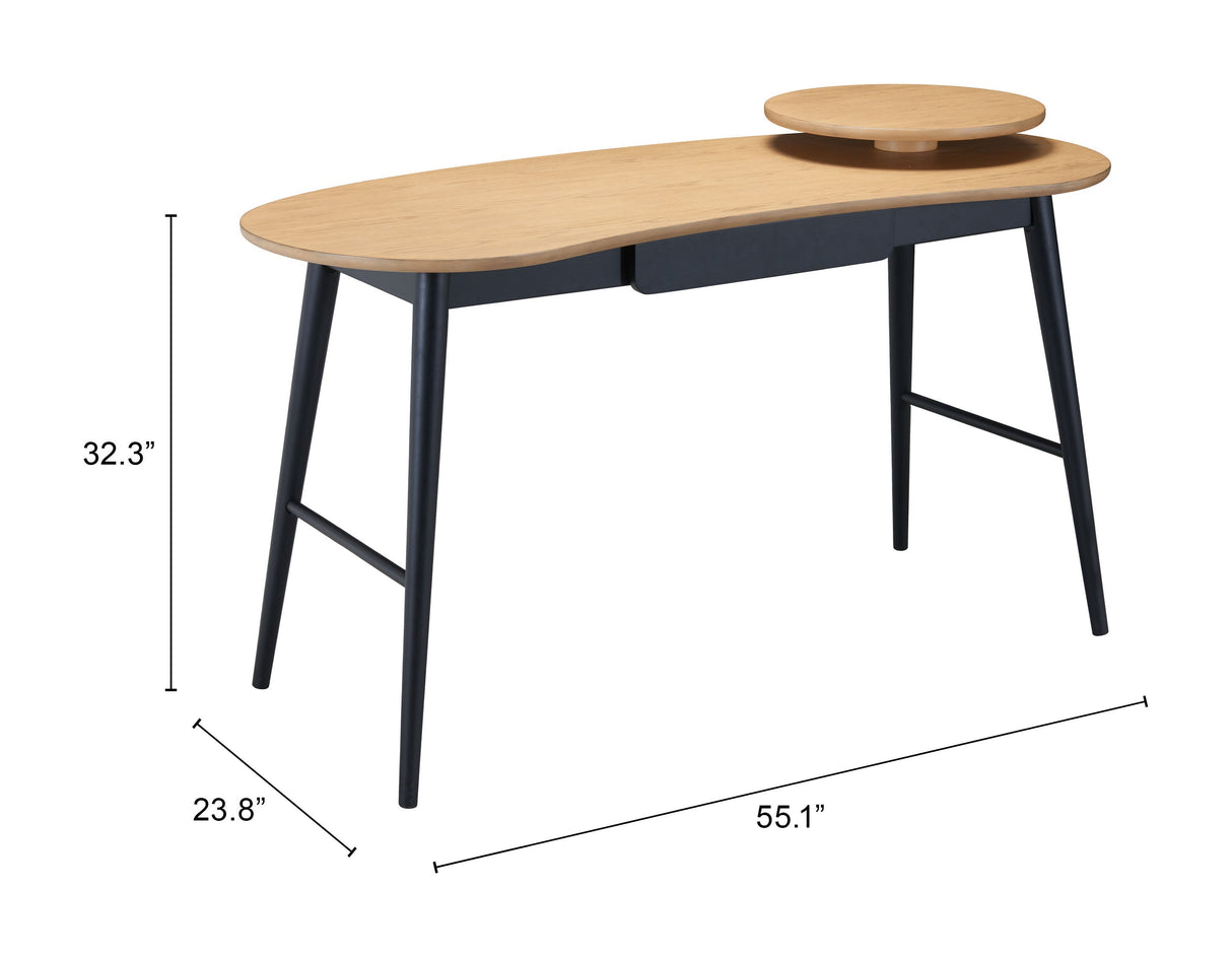 Tarkiz Natural Desk by Zuomod at Eve Furniture