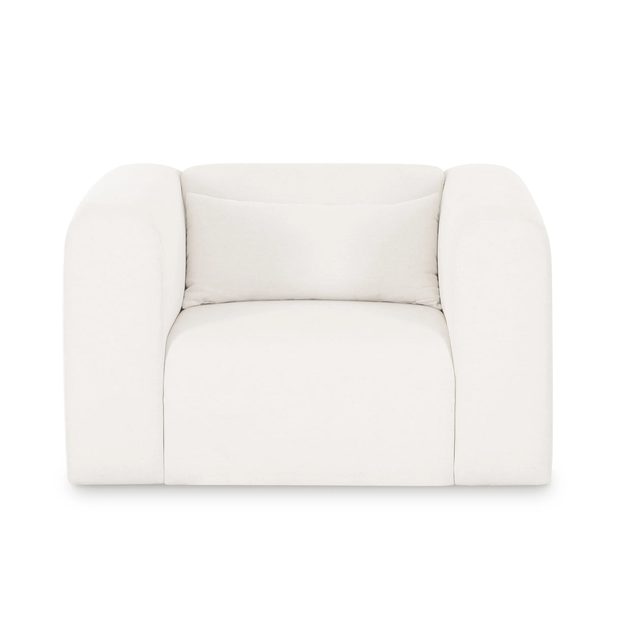 Tarra Cream Performance Chenille Armchair by TOV Furniture at Eve Furniture