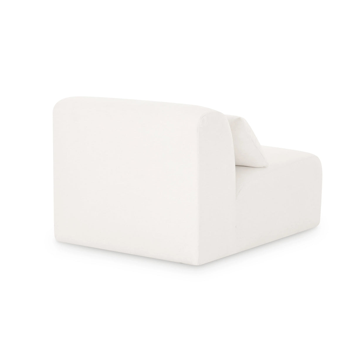 Tarra Cream Performance Chenille Modular Armless Chair by TOV Furniture at Eve Furniture