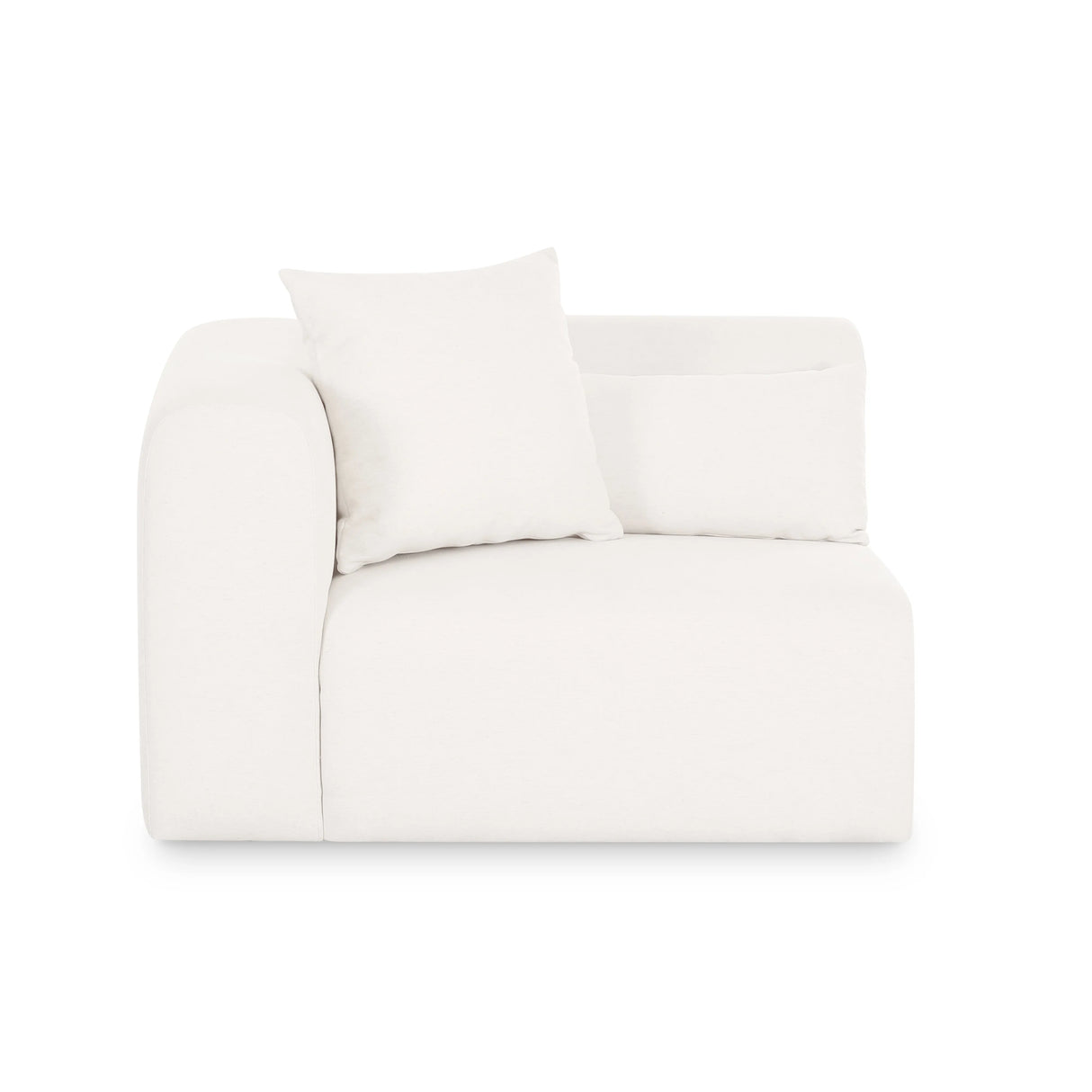 Tarra Cream Performance Chenille Modular Corner Chair by TOV Furniture at Eve Furniture