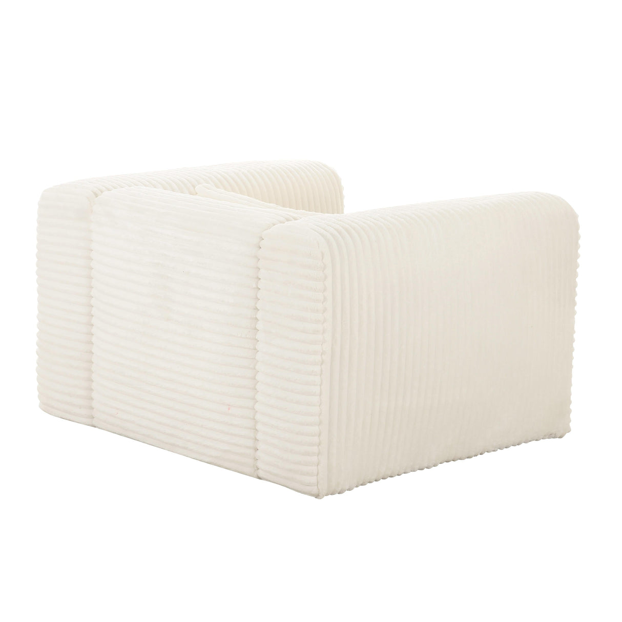 Tarra Fluffy Oversized Corduroy Armchair by TOV Furniture at Eve Furniture