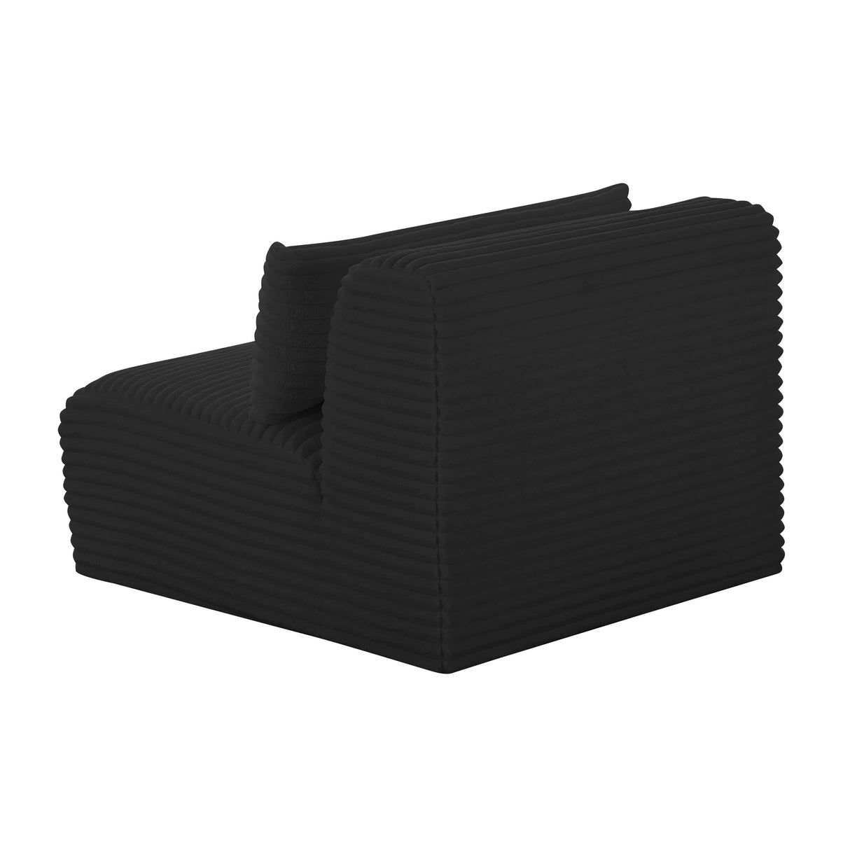 Tarra Fluffy Oversized Corduroy Modular Armless Chair by TOV Furniture at Eve Furniture