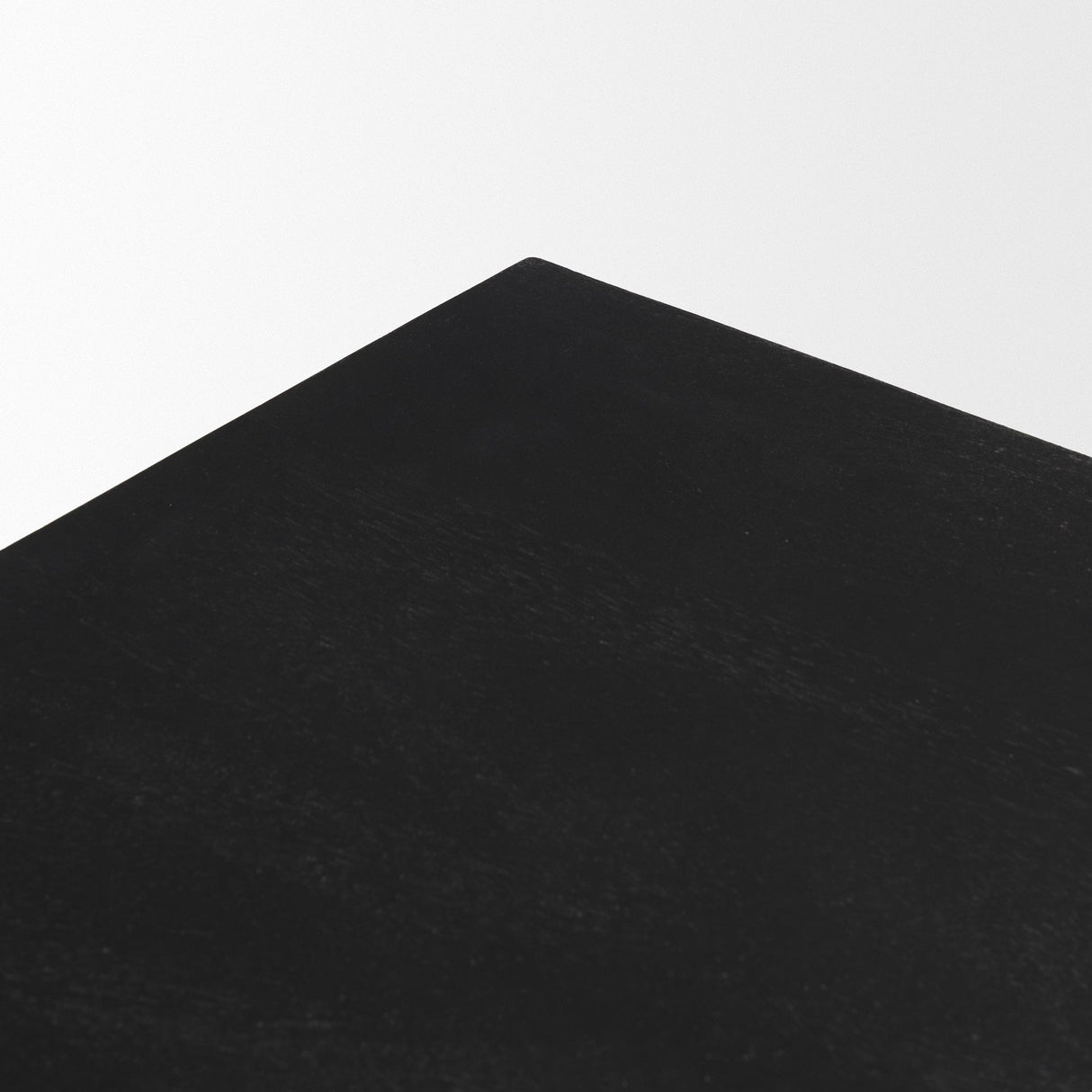 Tarro Rectangular Textured Black Wood w/ Geometrical Base Dining Table by Mercana at Eve Furniture