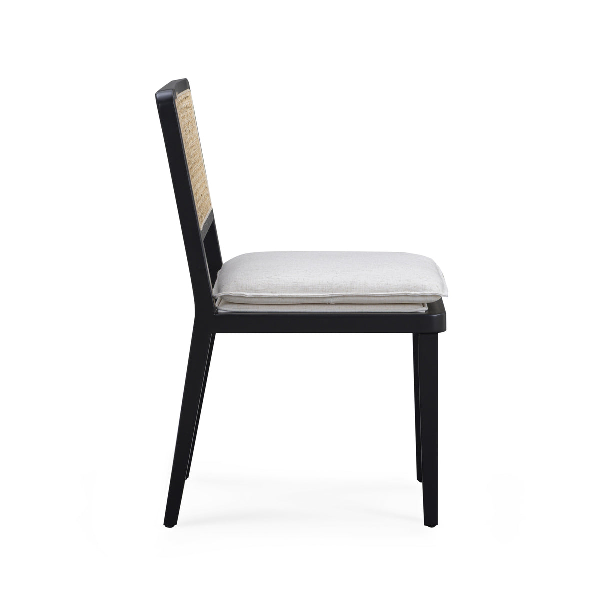 Tassina Cream Upcycled Performance Linen Dining Chair by TOV Furniture at Eve Furniture