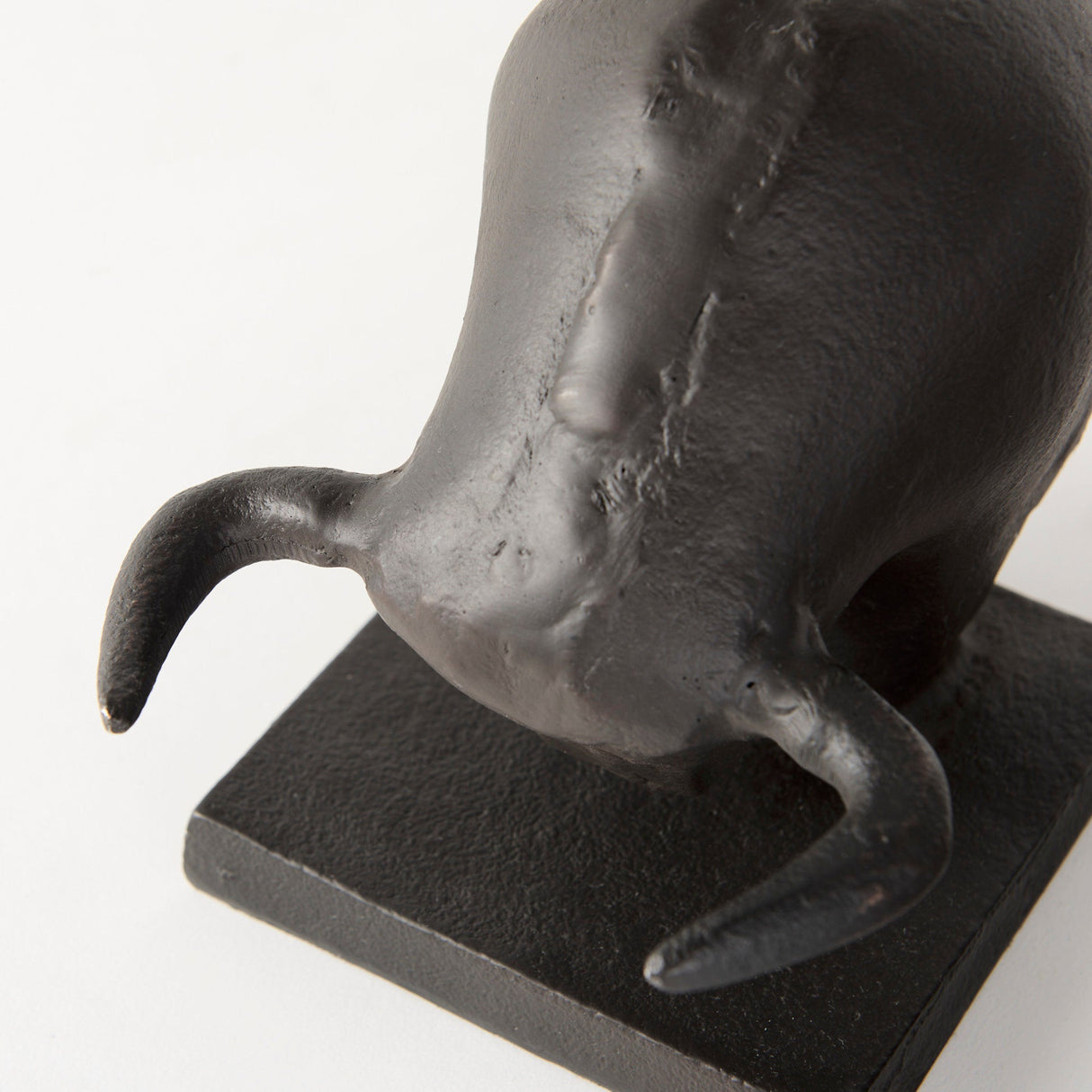 Tauro III (Set of 2) Black Cast Aluminum Raging Bull Bookends by Mercana at Eve Furniture