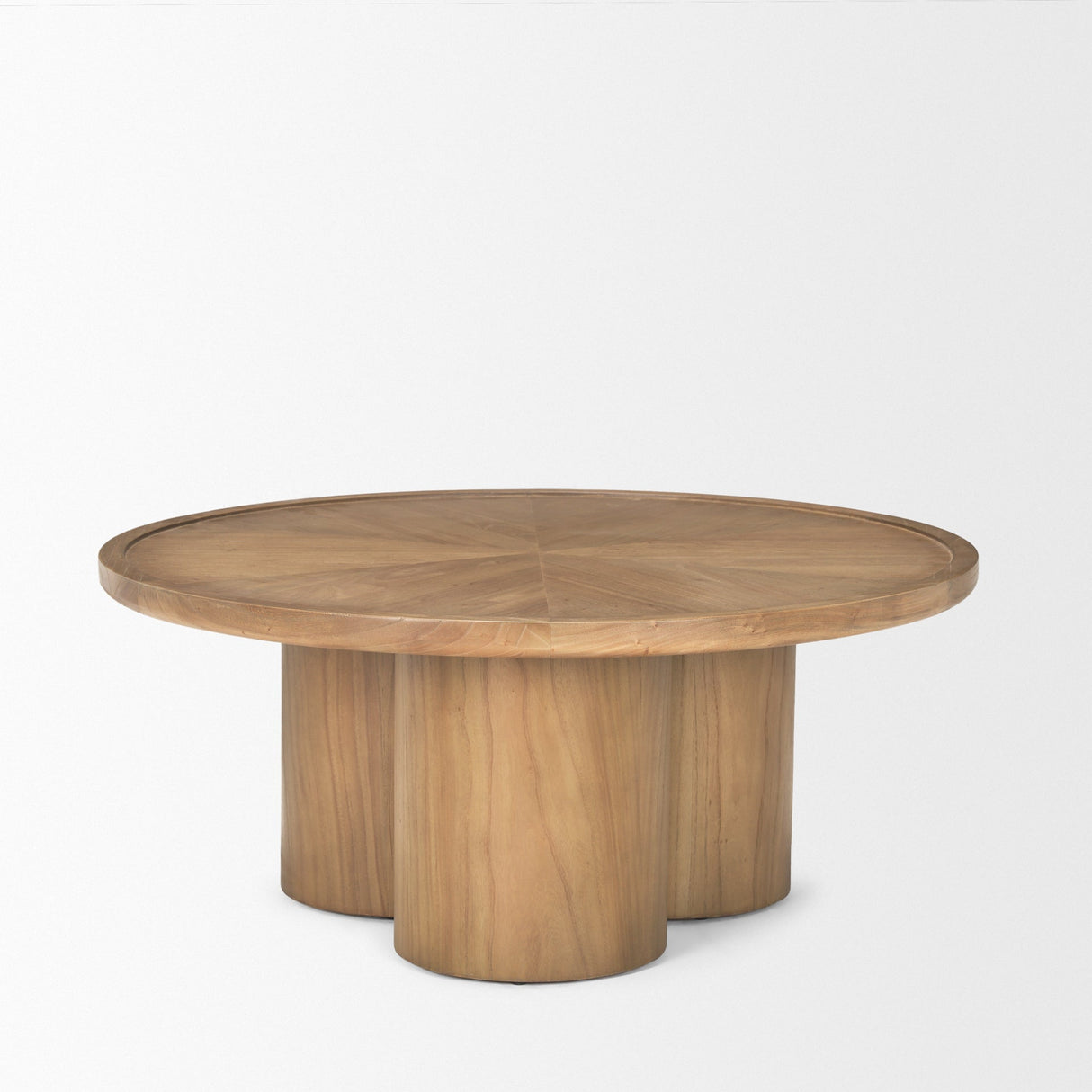 Tavi Medium Brown Round Coffee Table by Mercana at Eve Furniture