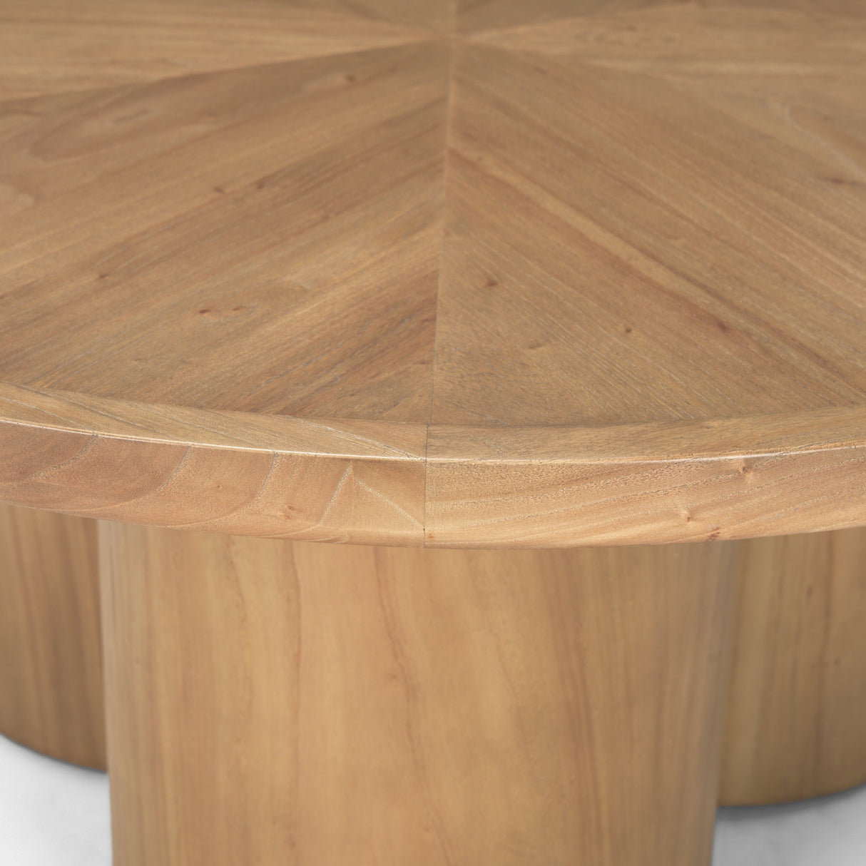 Tavi Medium Brown Round Coffee Table by Mercana at Eve Furniture