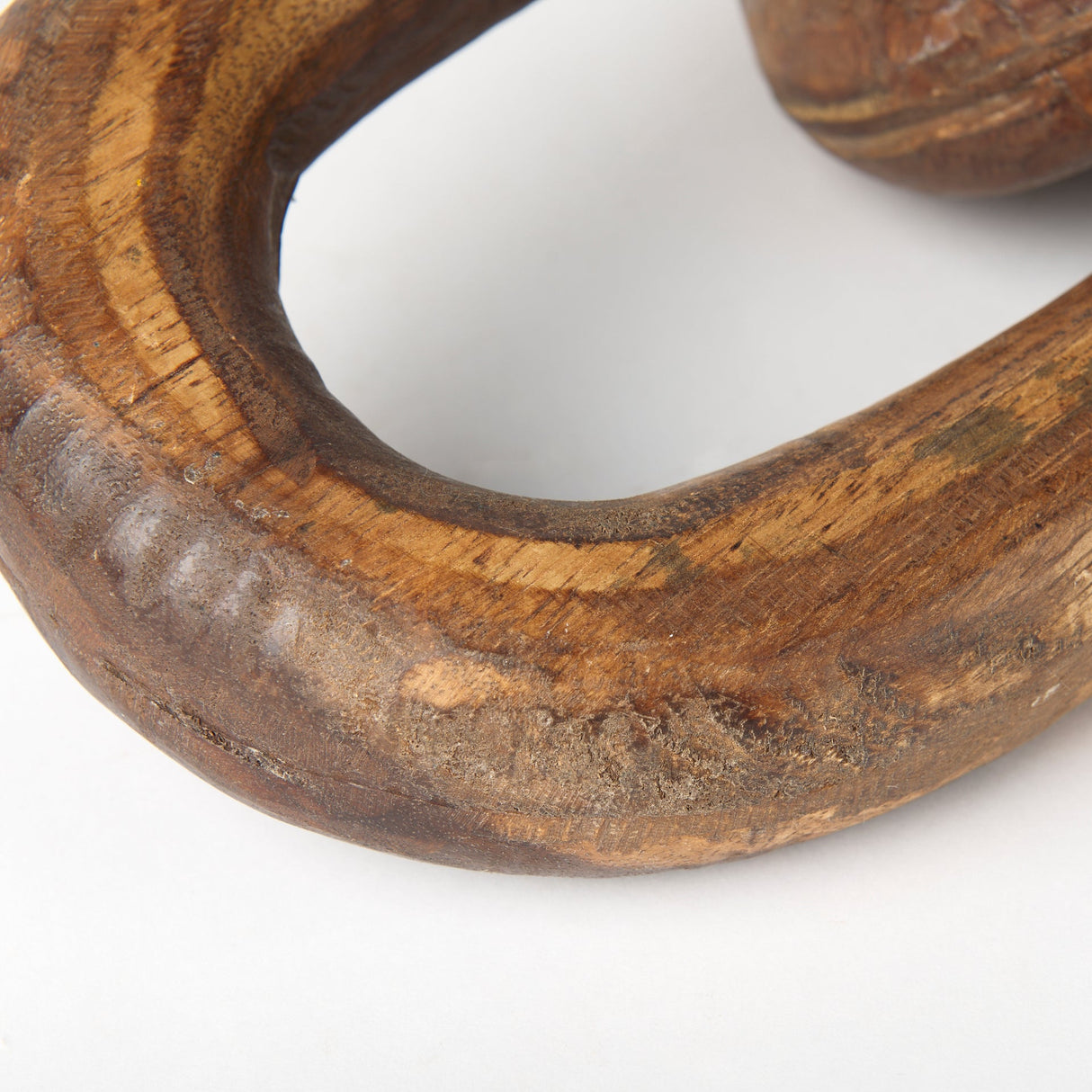 Tayla Large Medium Brown Wood Chain Link by Mercana at Eve Furniture