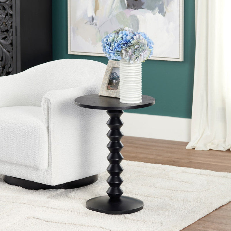 Taylor Black Accent Table by Crestview at Eve Furniture