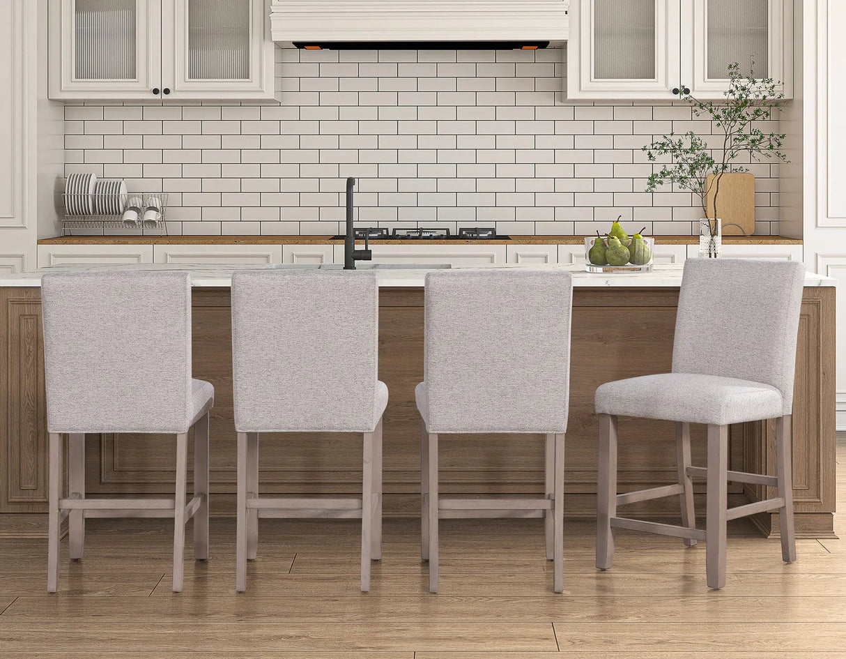 Taylor Tan Faux-Marble Counter Height Dining Set by Steve Silver at Eve Furniture