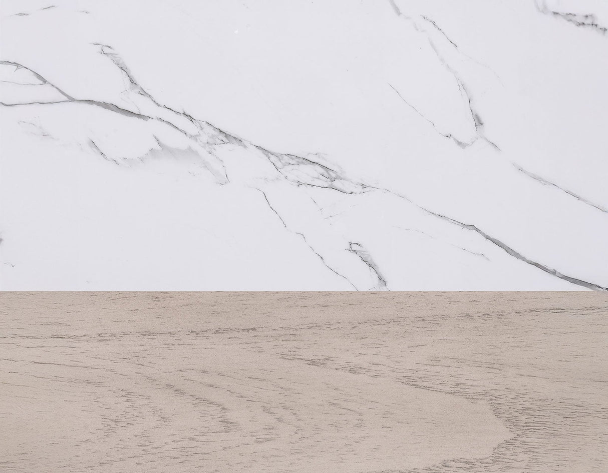 Taylor Tan Faux-Marble Counter Height Dining Set by Steve Silver at Eve Furniture