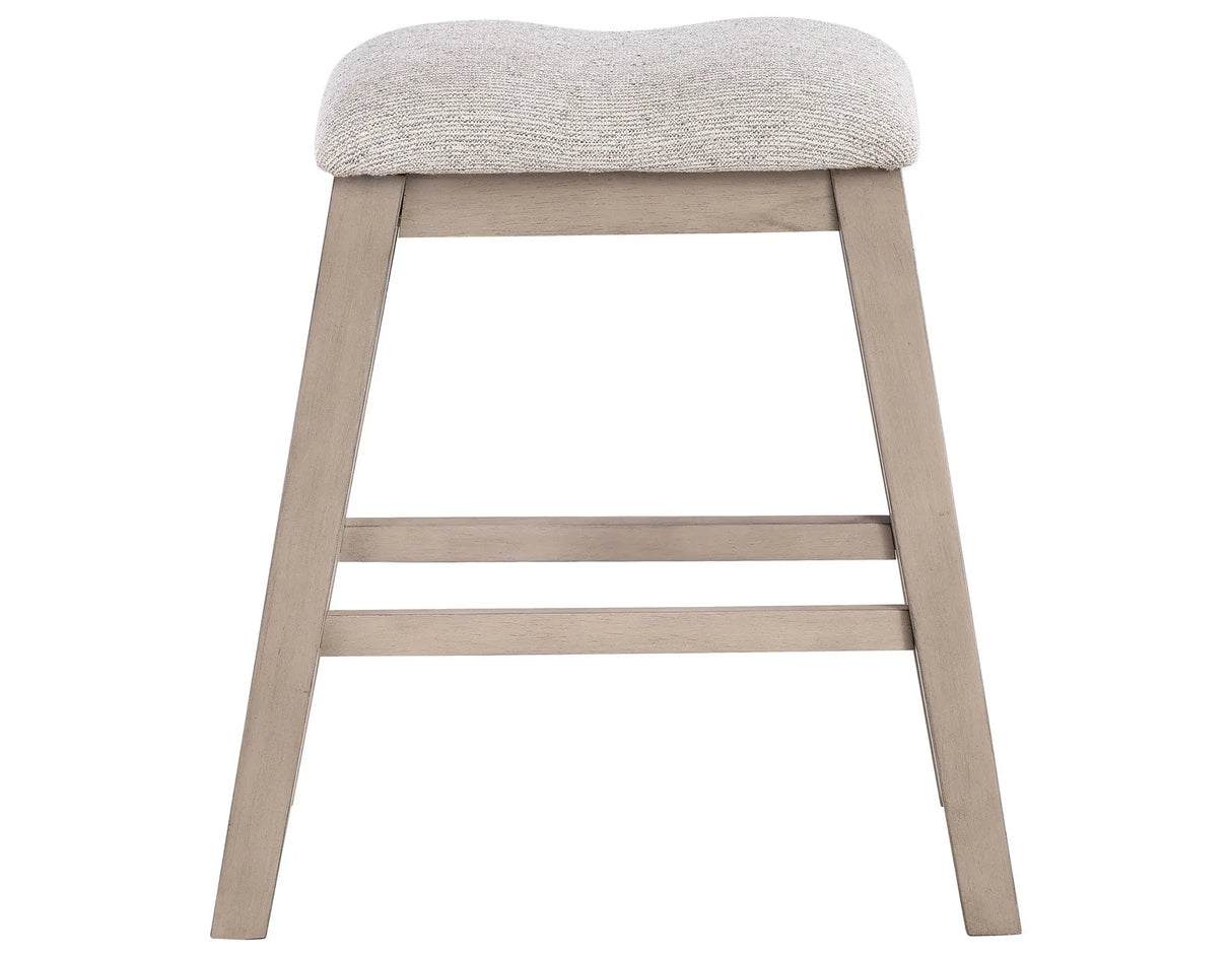 Taylor Tan/Gray 24″ Backless Counter Stool, Set of 2 by Steve Silver at Eve Furniture