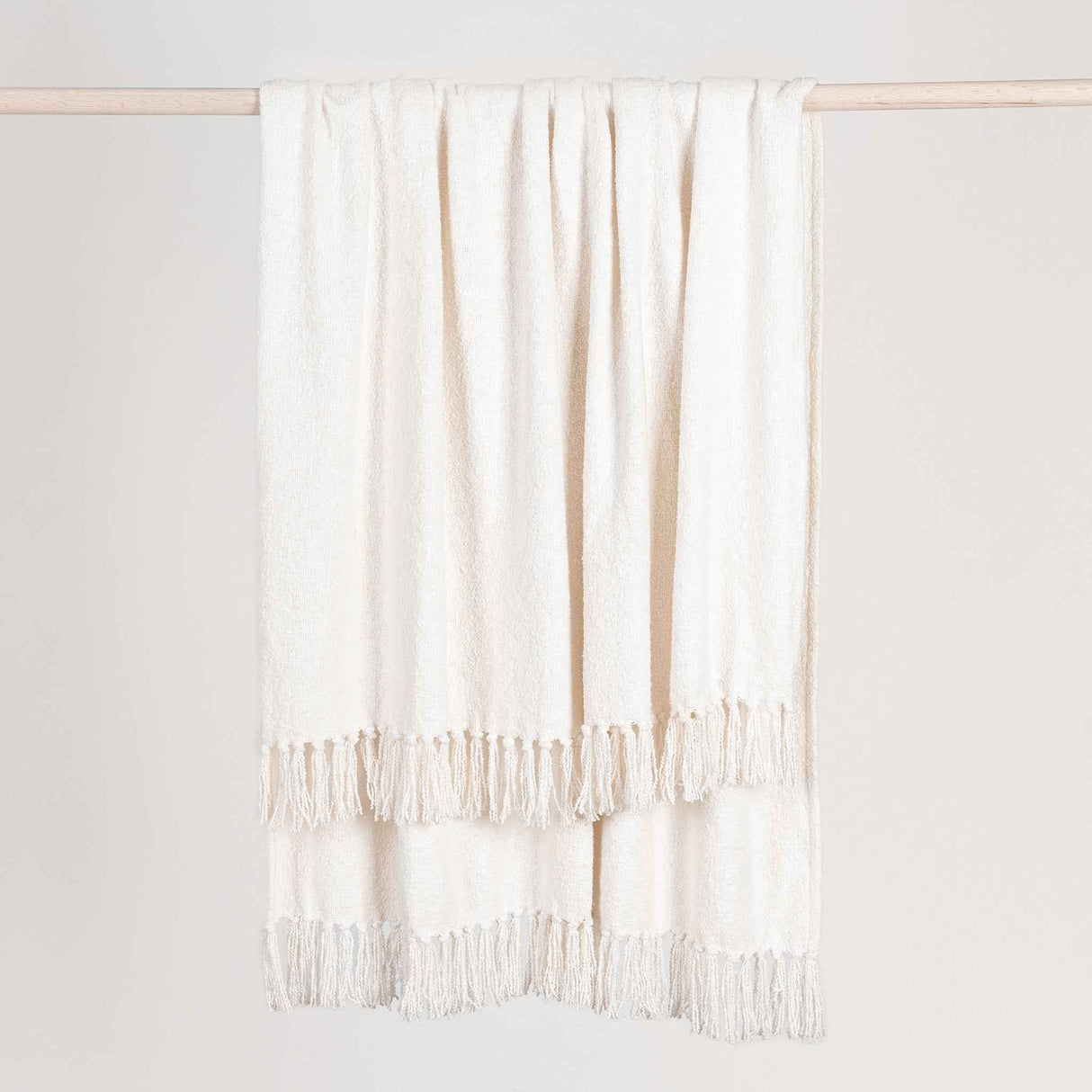 TC Aria Ivory Boucle Throw 50x70 by Classic Home at Eve Furniture