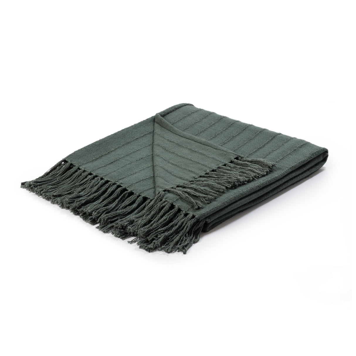TC Hunter Forest Green 50x70 Throw by Classic Home at Eve Furniture