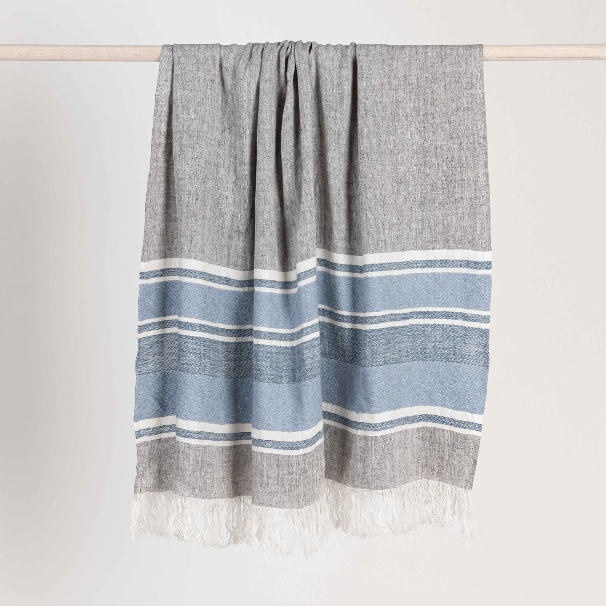 TC Lima Capri Blue/Dark Gray Throw 50X70 by Classic Home at Eve Furniture