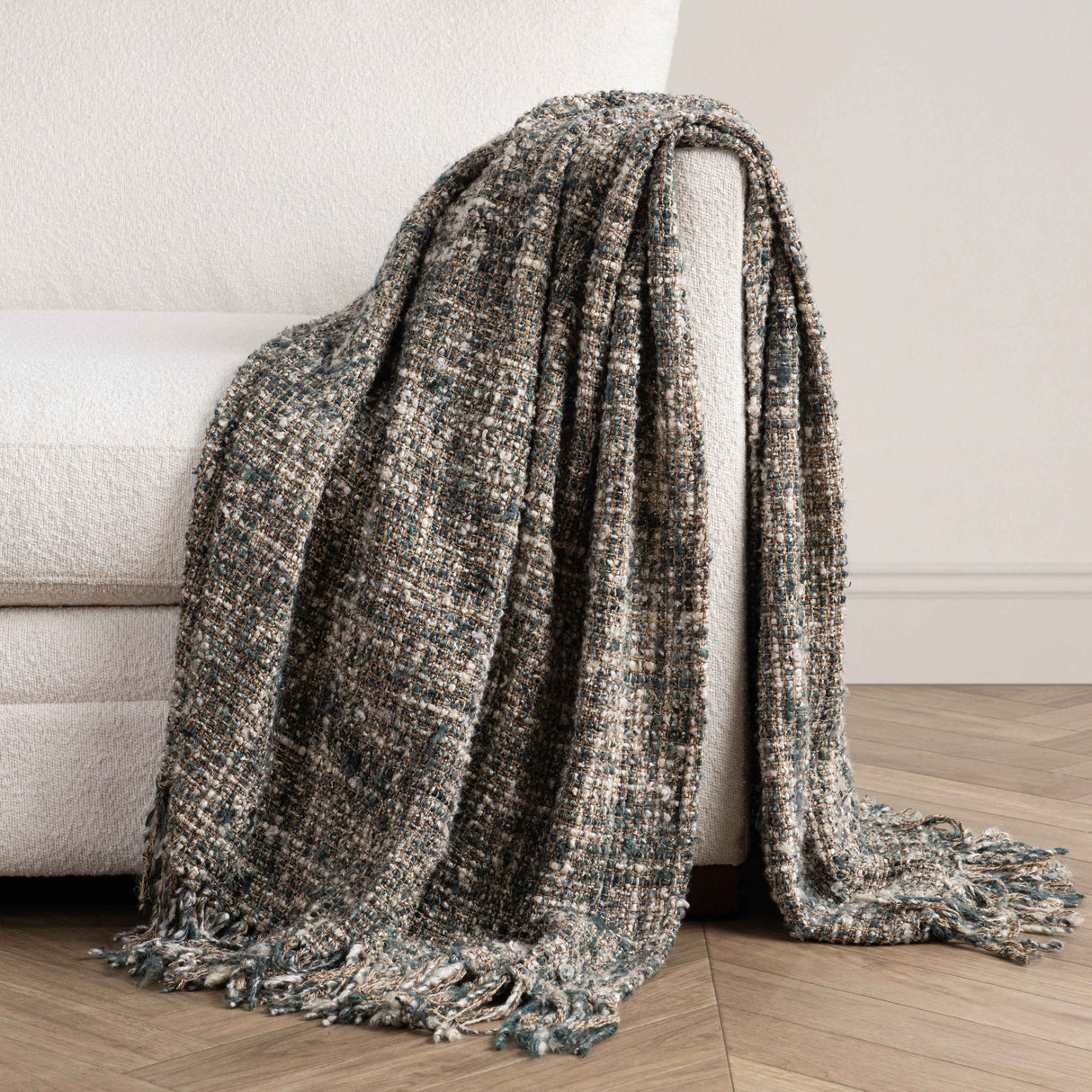 TC Porter Blue Slate 50x70 Throw by Classic Home at Eve Furniture