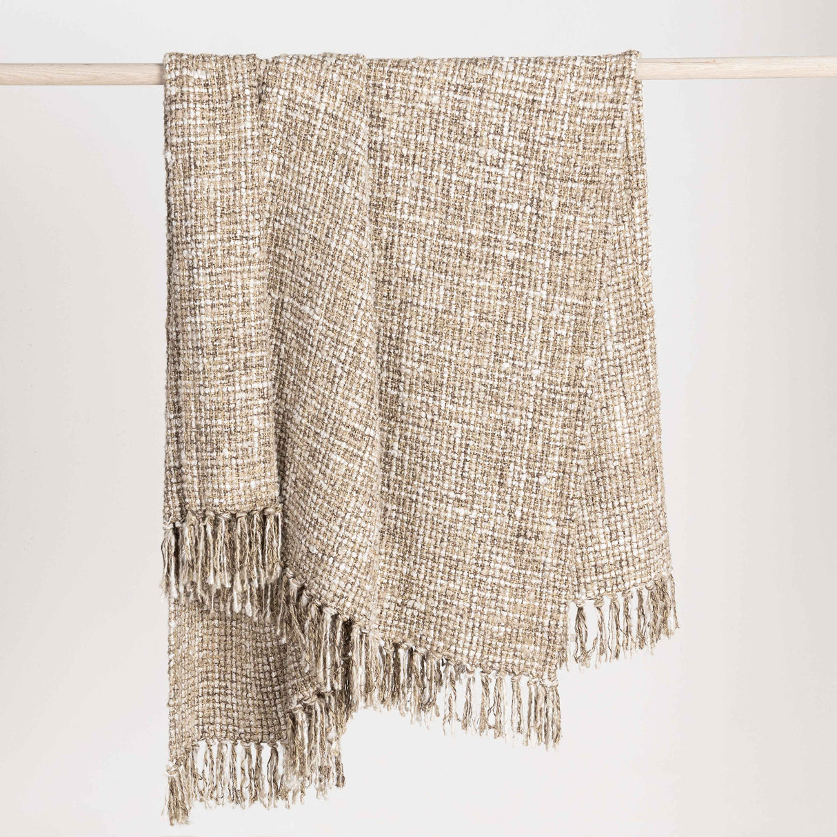 TC Porter Natural/Ivory 50x70 Throw by Classic Home at Eve Furniture
