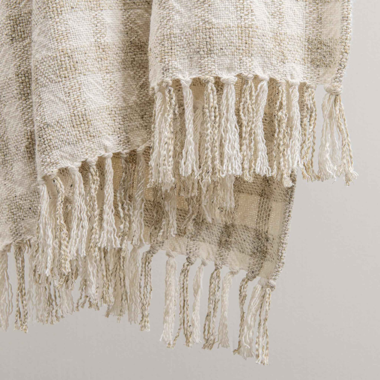 TC Sari Natural/Ivory Throw 50x70 by Classic Home at Eve Furniture
